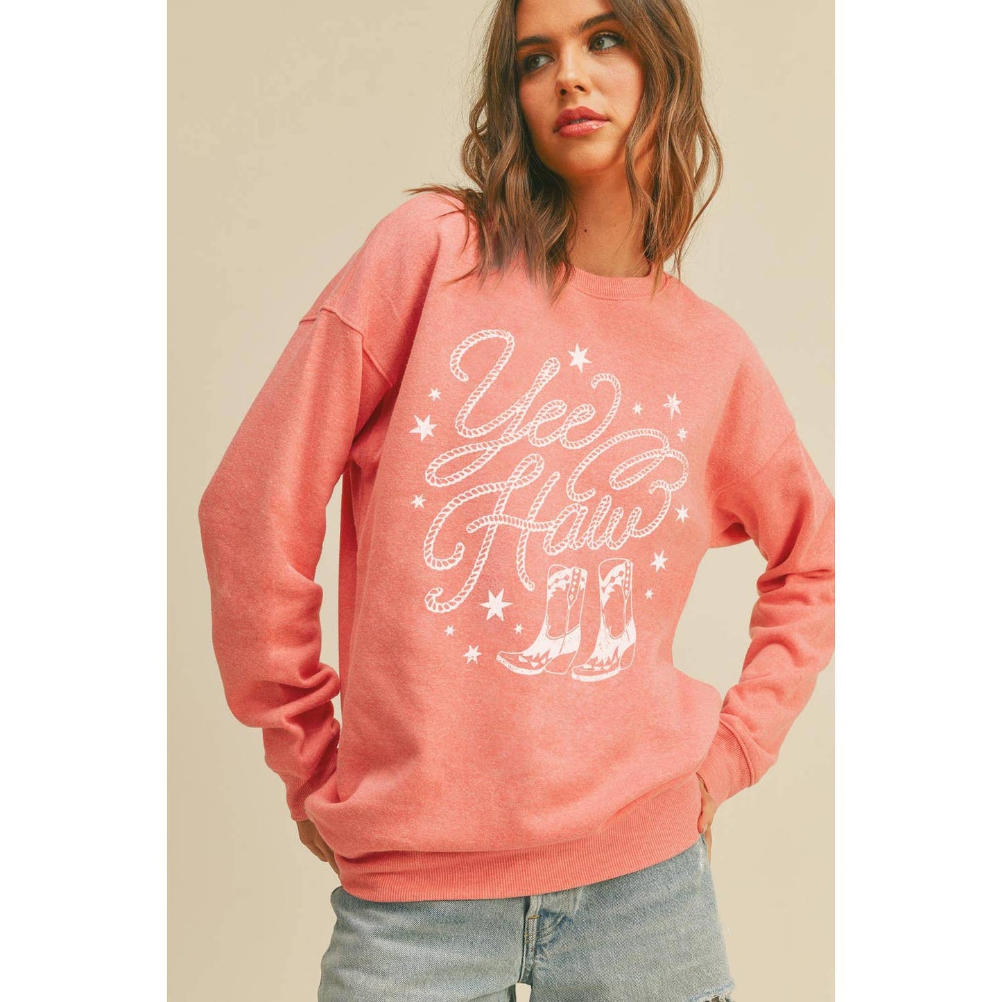 Yeehaw Boots Graphic Sweatshirt