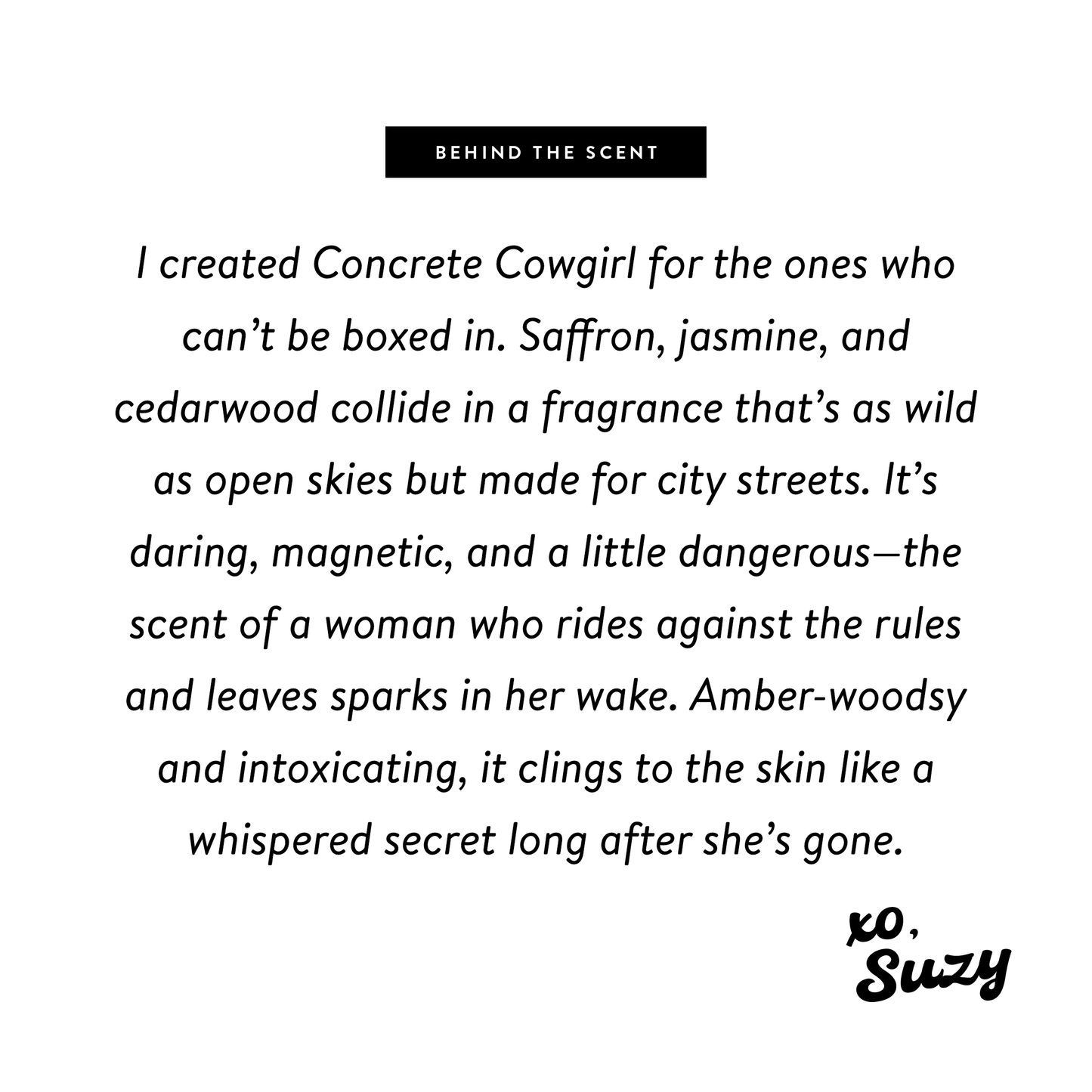 Concrete Cowgirl ⚡️ Perfume - Nontoxic Eau De Parfum 1.7oz