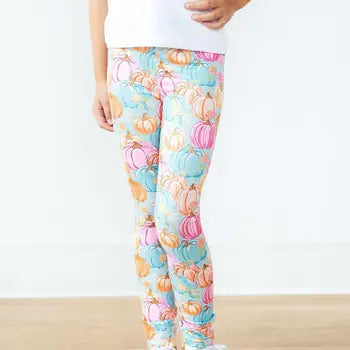 Girls Pumpkin Leggings