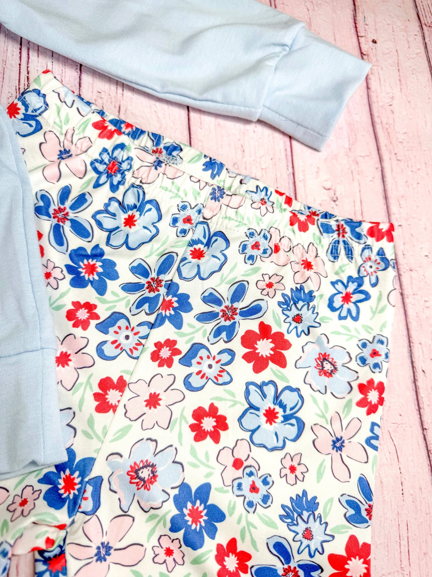 Chicken Applique & Floral Leggings Set: Fall 2025