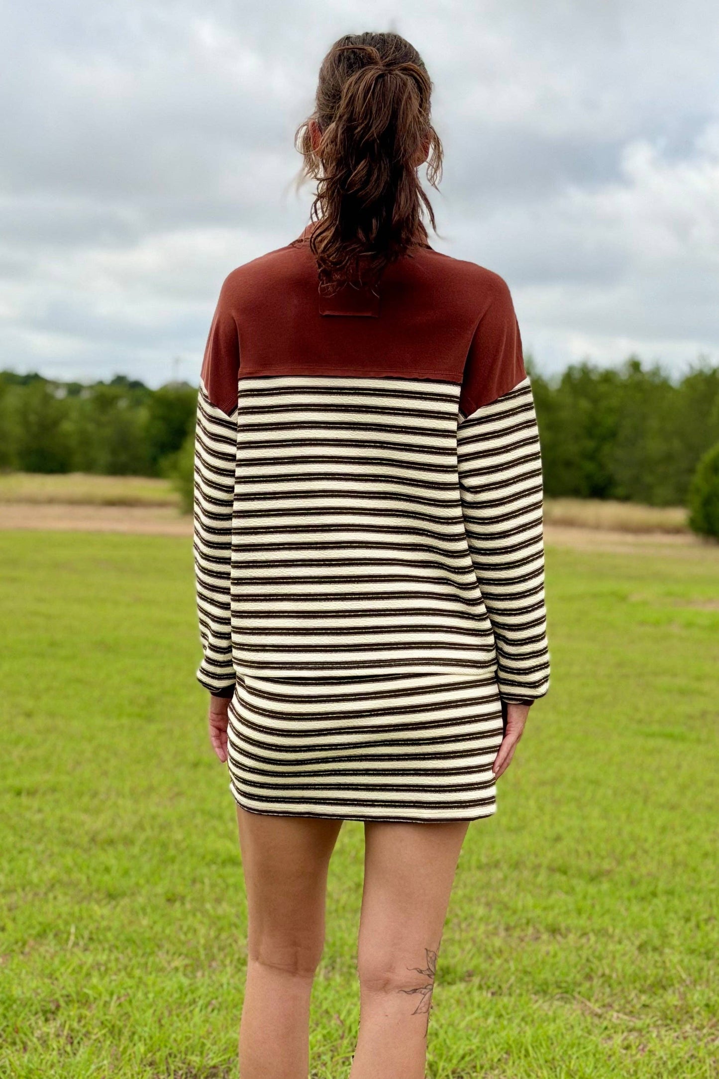 Layla Striped Skort Set