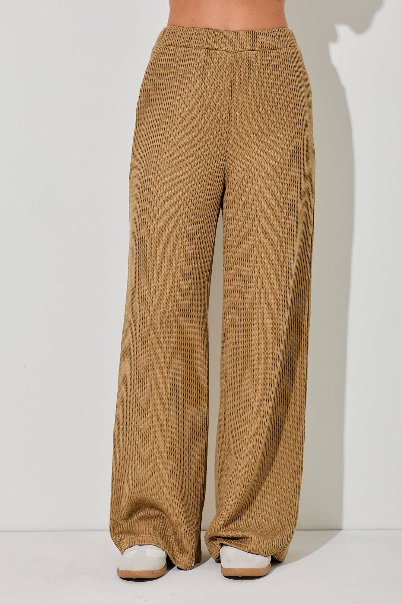 ELASTIC KNIT LONG PANTS