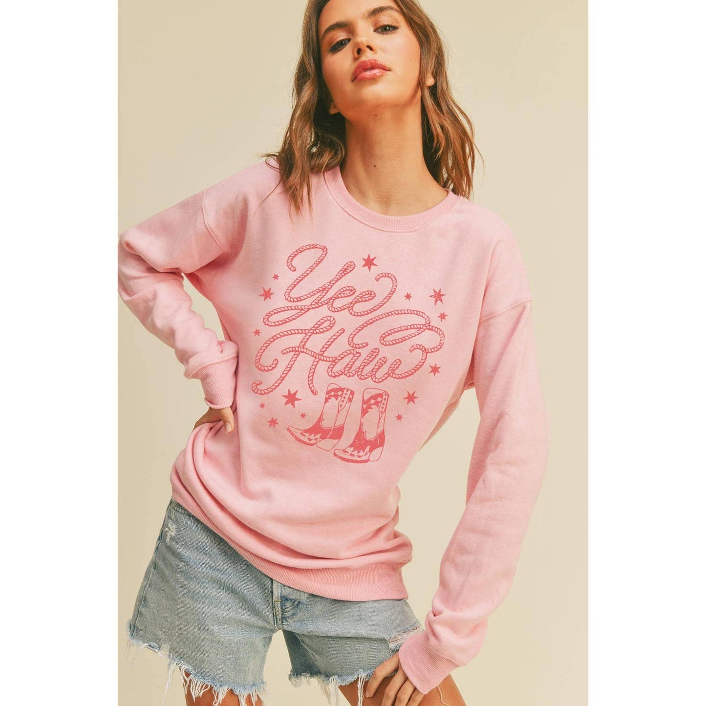 Yeehaw Boots Graphic Sweatshirt