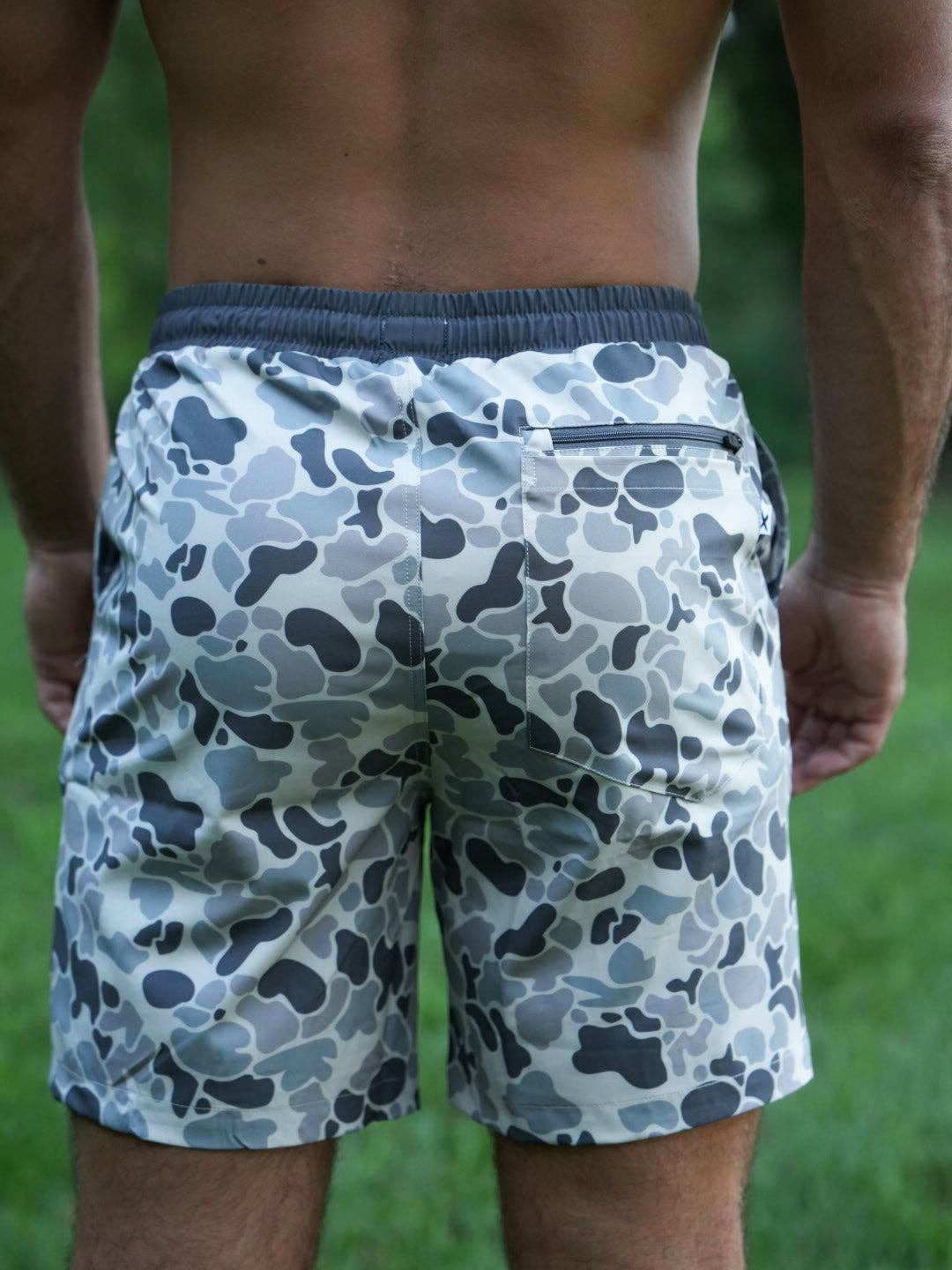 Slate Camo Athletic Short