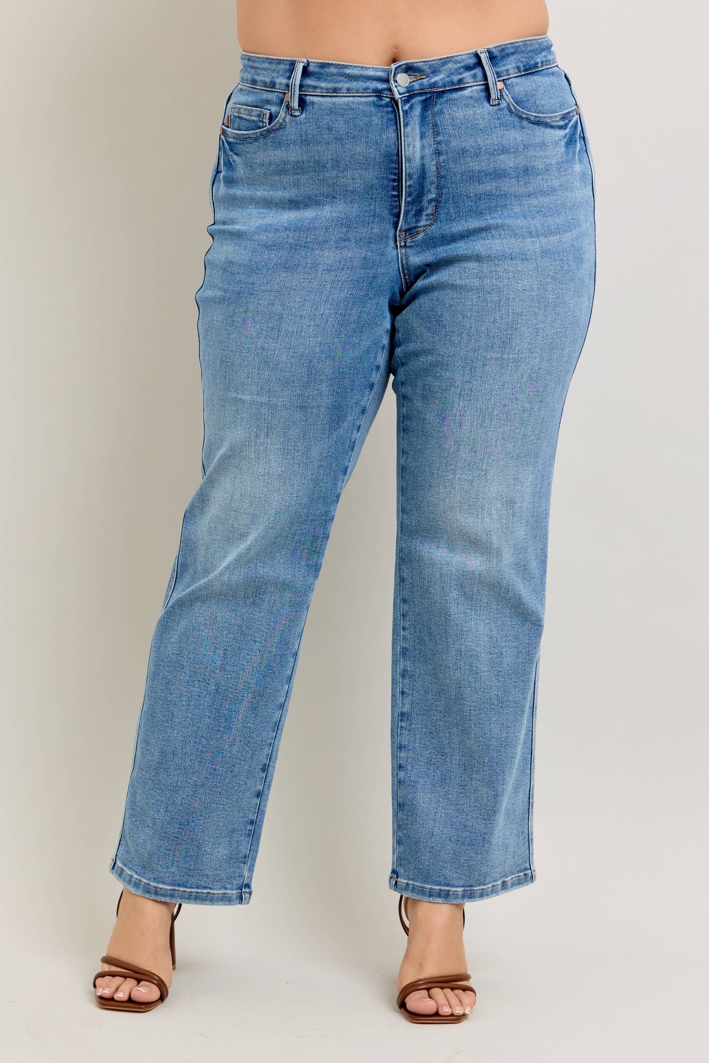 Tummy Control Vintage Wash Straight