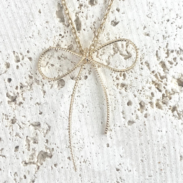 Bow Ribbon Necklace