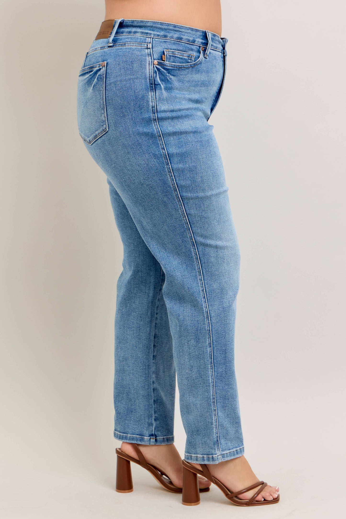 Tummy Control Vintage Wash Straight