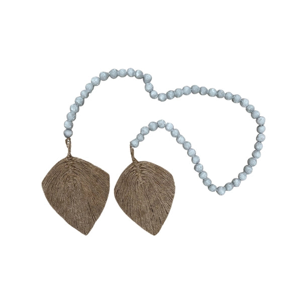 Bead Garland with Twine Leaves