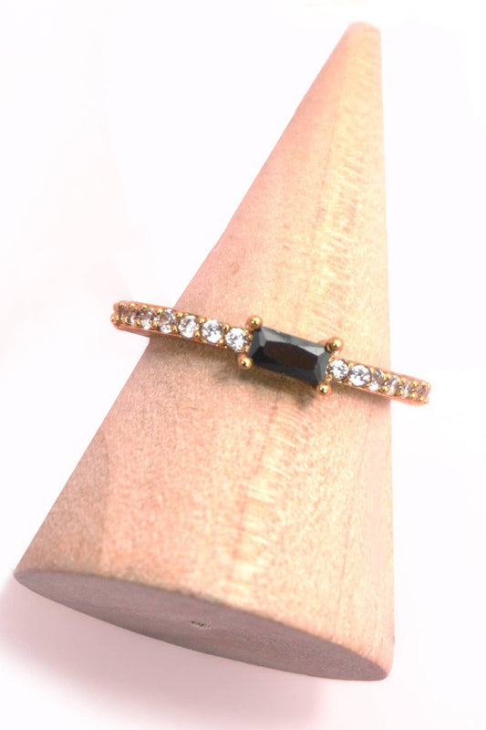 Rainbow Gem Eternity Ring