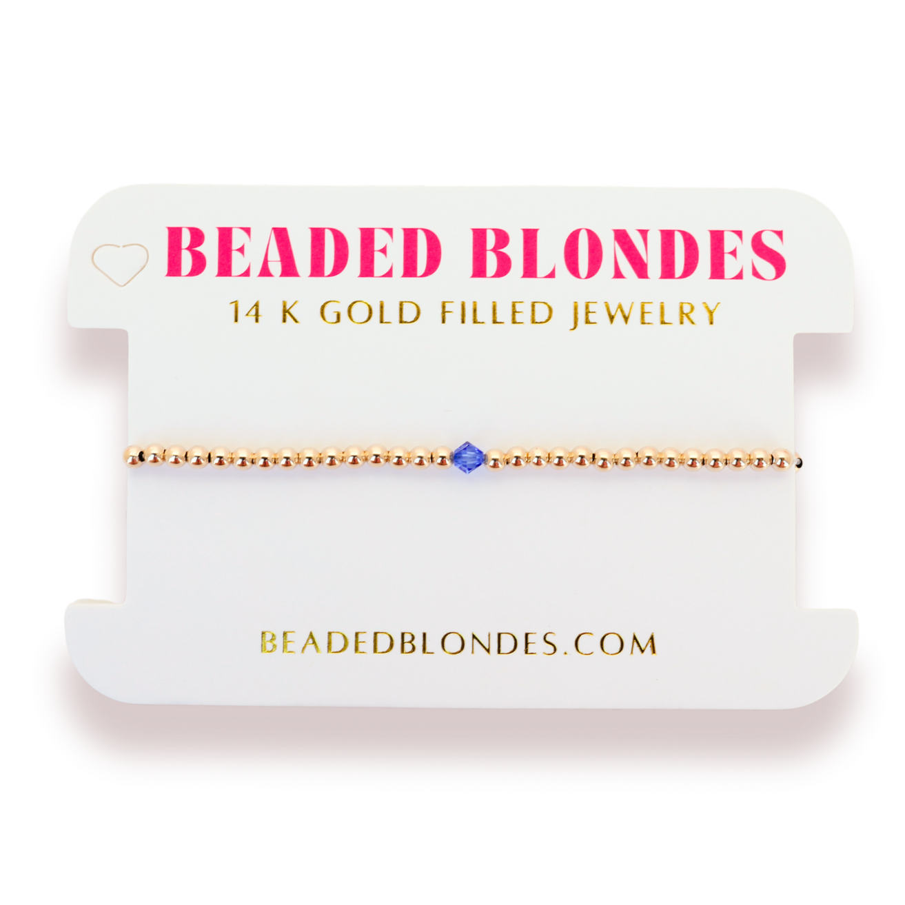 September: Sapphire Birthstone Swarovski Crystal Bracelet