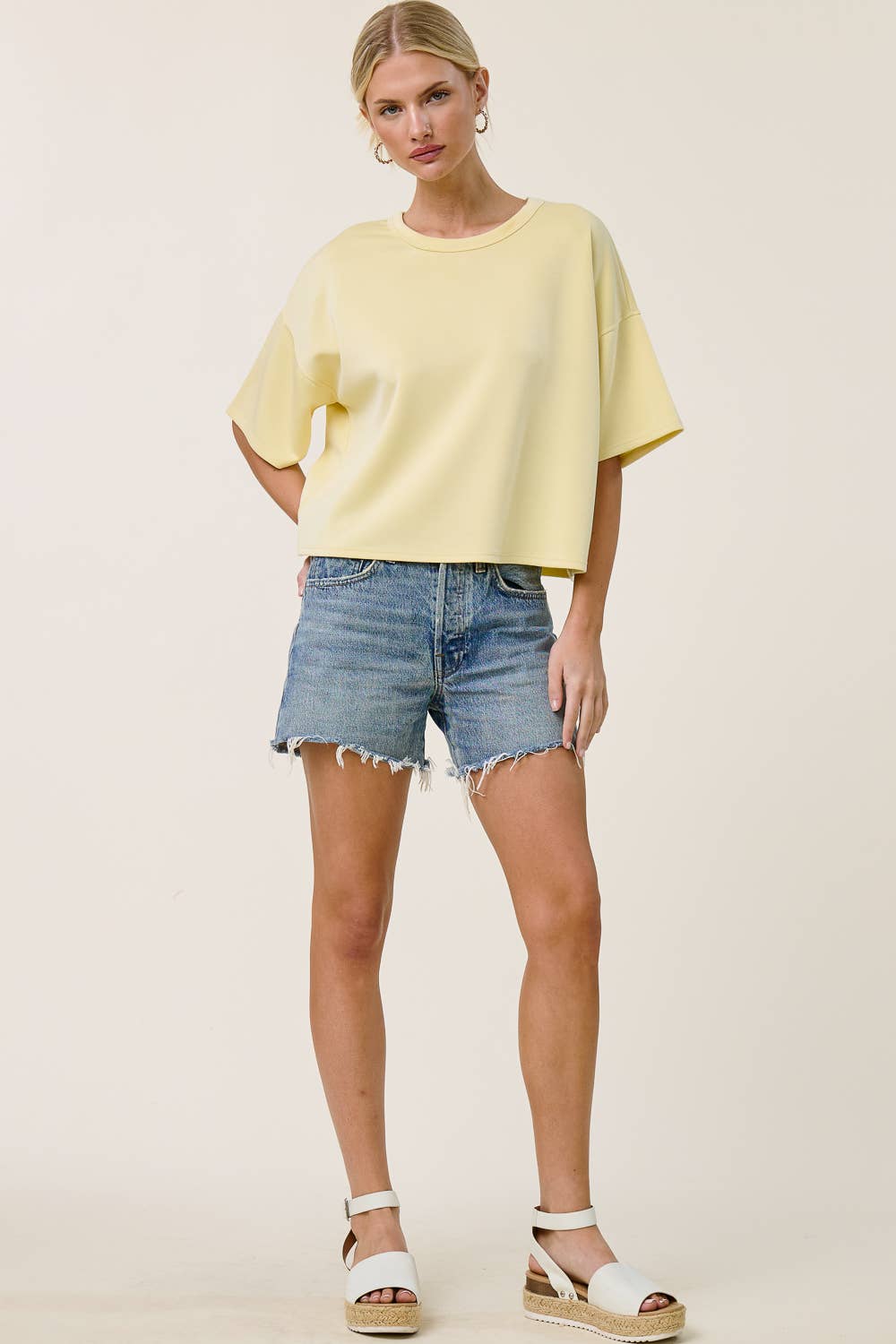 Boxy Short Sleeve Scuba Shirt