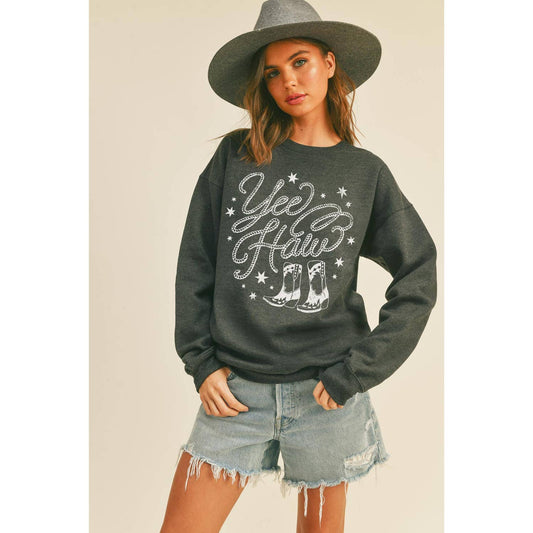 Yeehaw Boots Graphic Sweatshirt