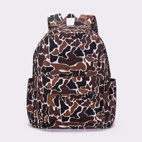 Kids Camouflage Printed Canvas Backpack