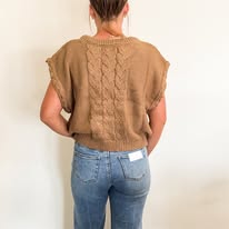CABLE KNIT VEST