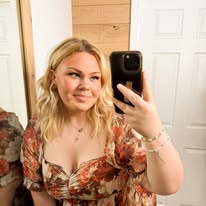(PLUS SIZE) FLORAL PUFF SLEEVE DRESS