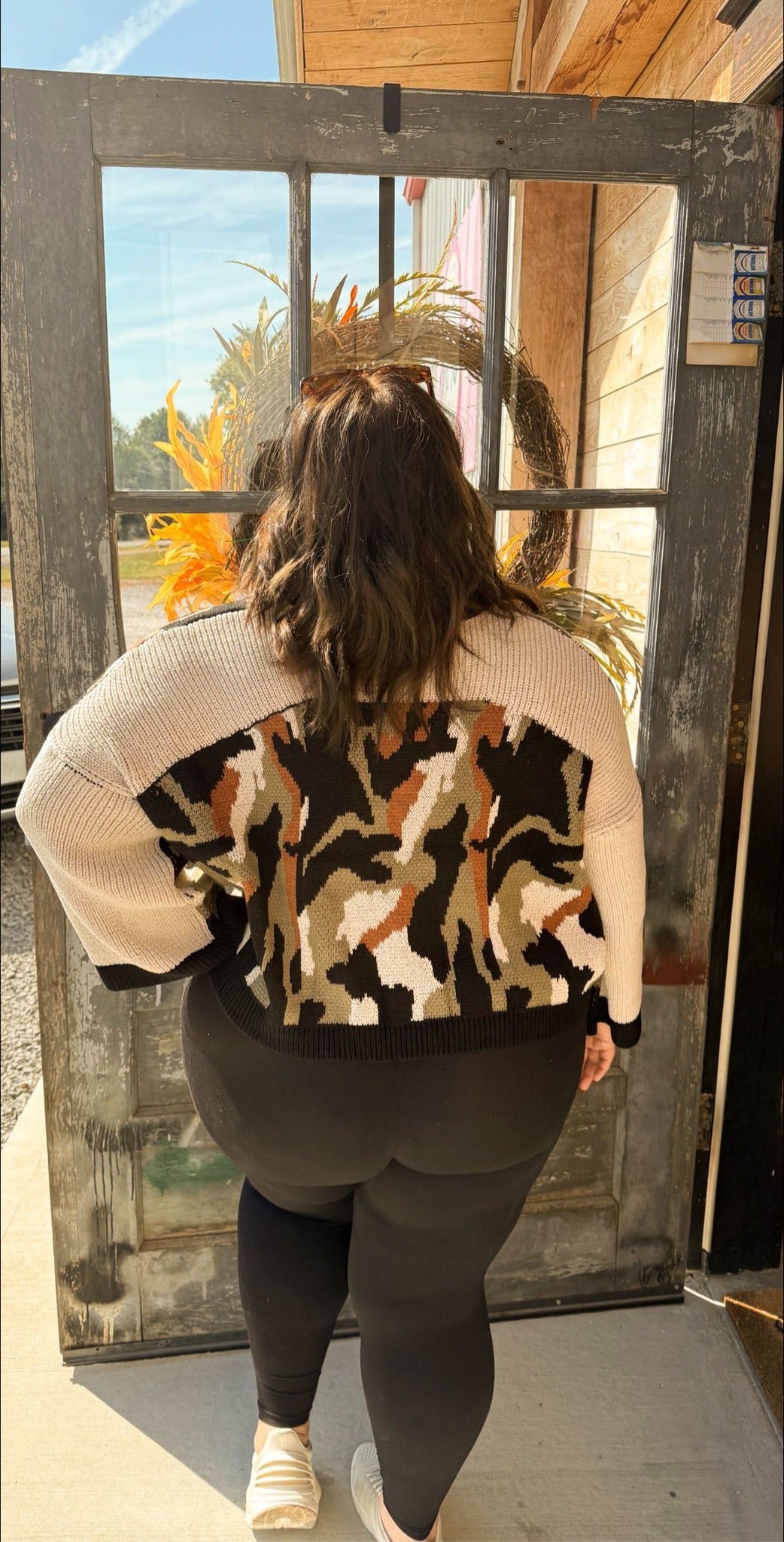 Camouflage Knit Sweater