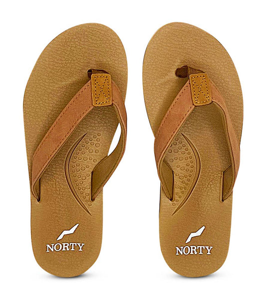 Norty Womens Tan Sandal - Flip Flop