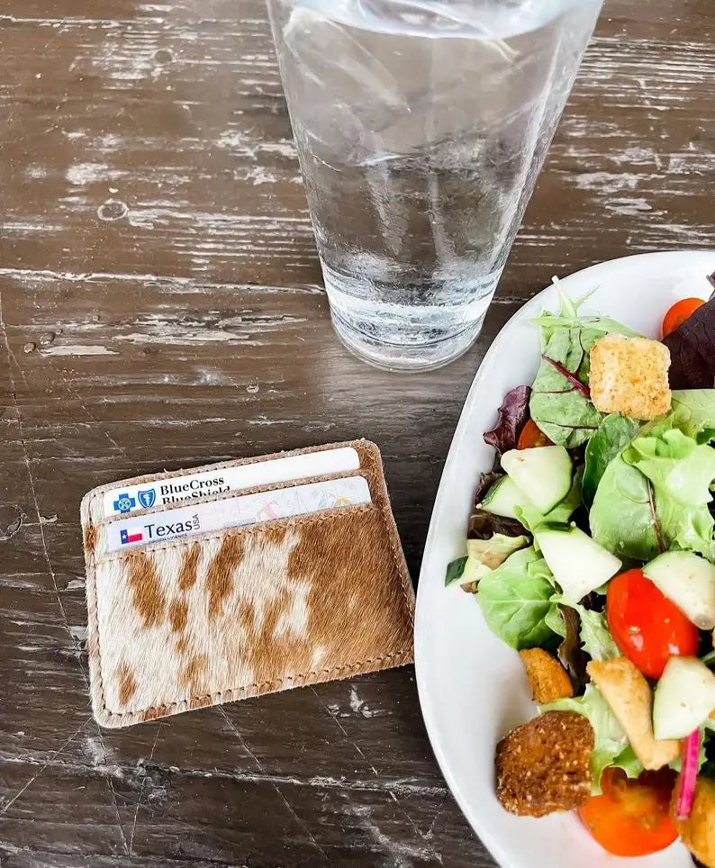 Western Cowhide Credit Card Holder - Money holder