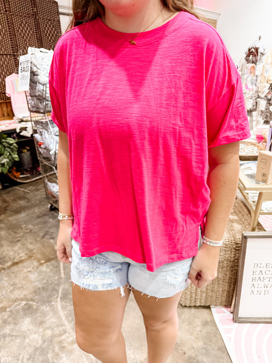 Cotton Basic Boxy Tee