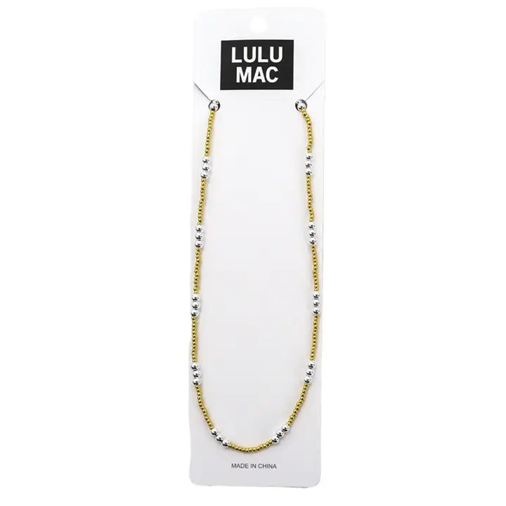 Lulu Mac Gold Beaded Necklace