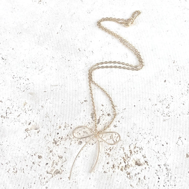 Bow Ribbon Necklace