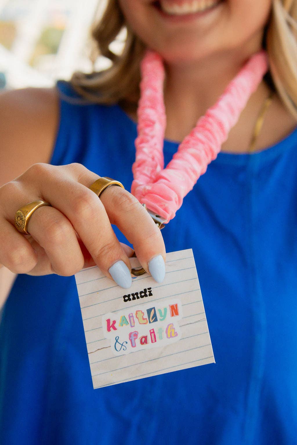 Pink Fresh Page Lanyard
