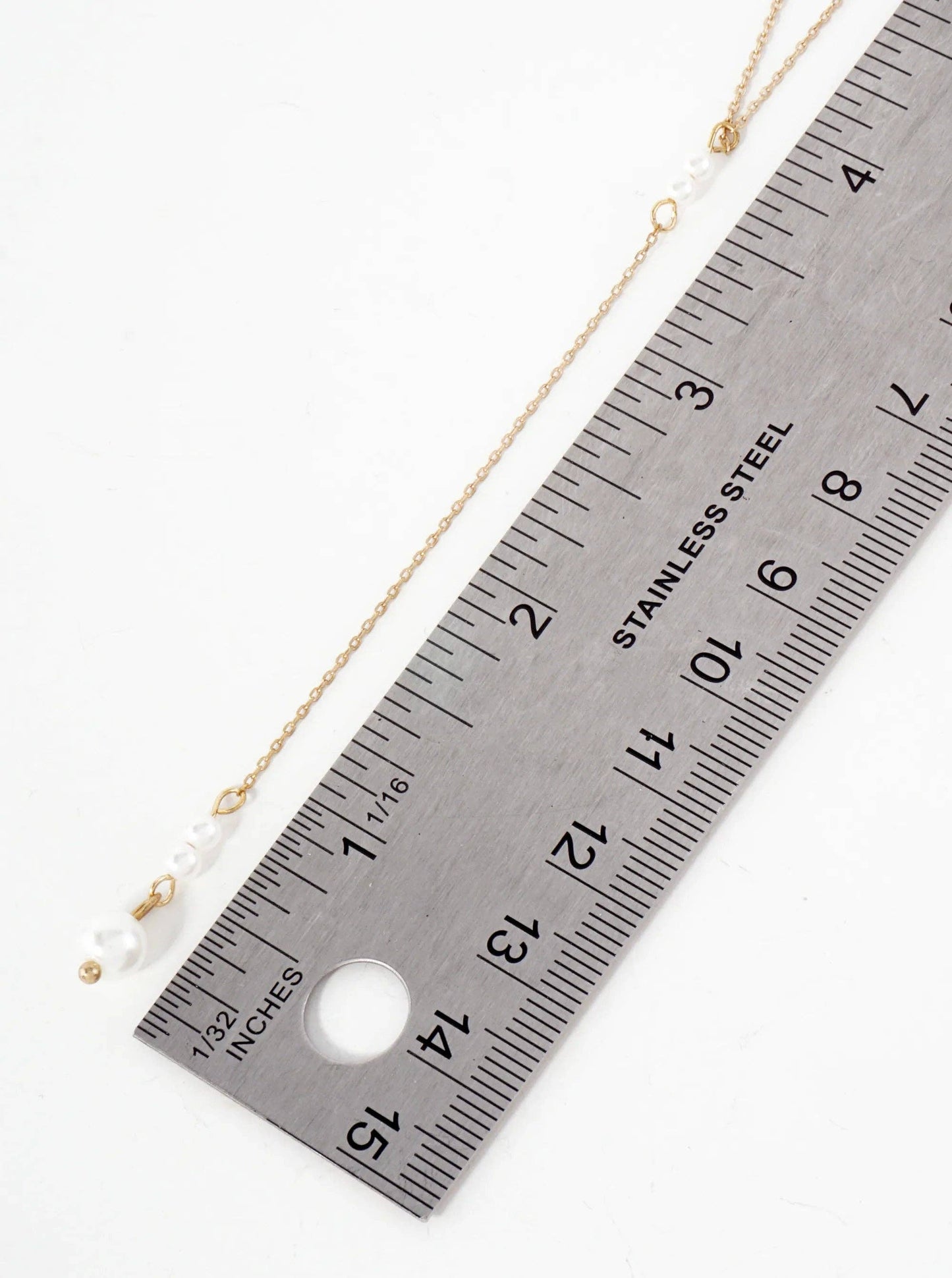 Multi Layer Y Shaped Necklace With Pearls
