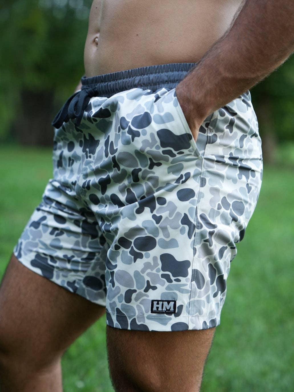 Slate Camo Athletic Short