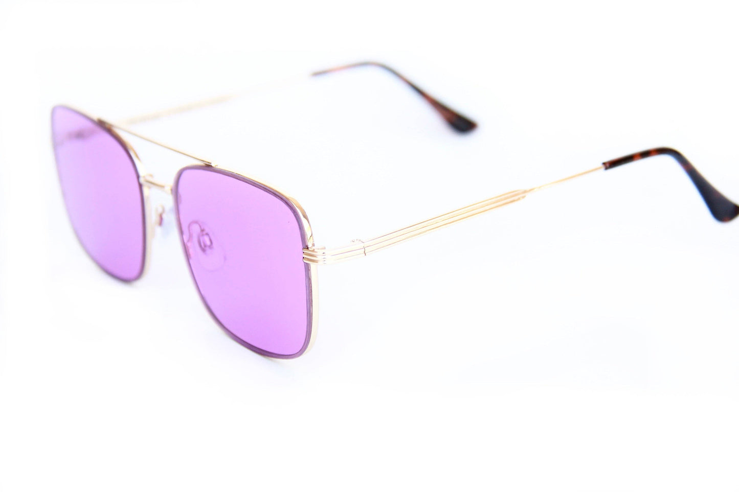 Happy Hour Shades | The Beagle | Gold Metal | Purple Lens