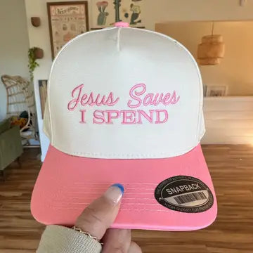 Jesus Saves I Spend Hat