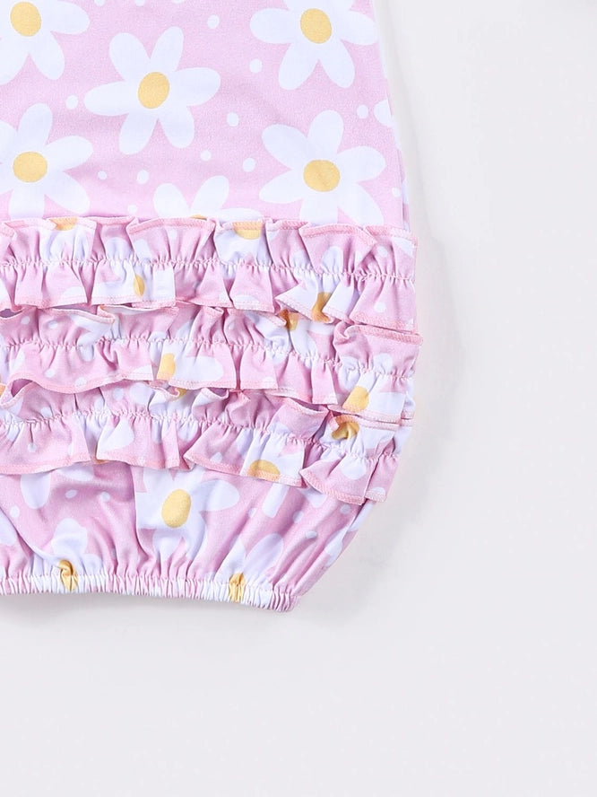 Pink Daisy Baby Gown