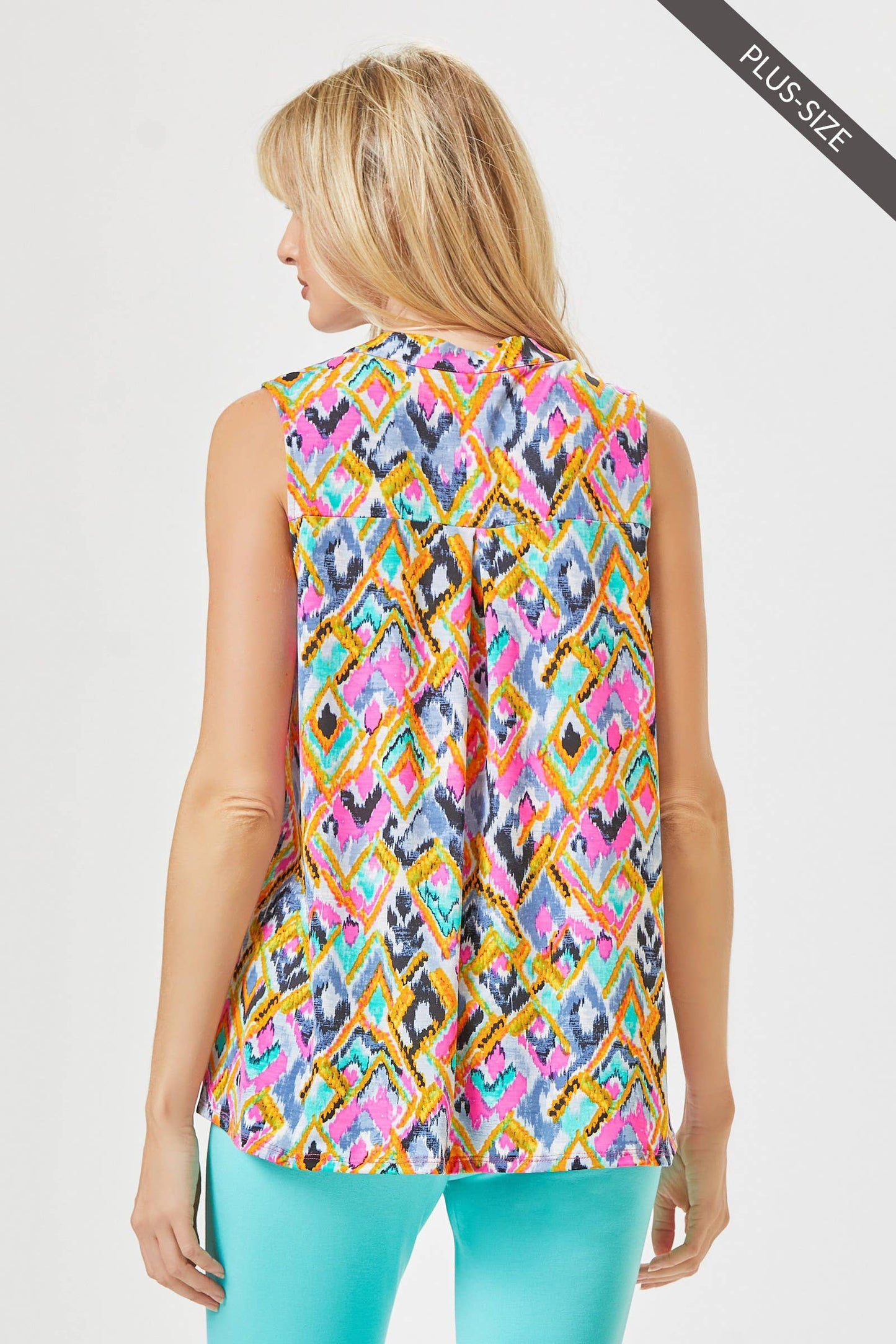PLUS SIZE Lizzy Tank Features A Line Bodice