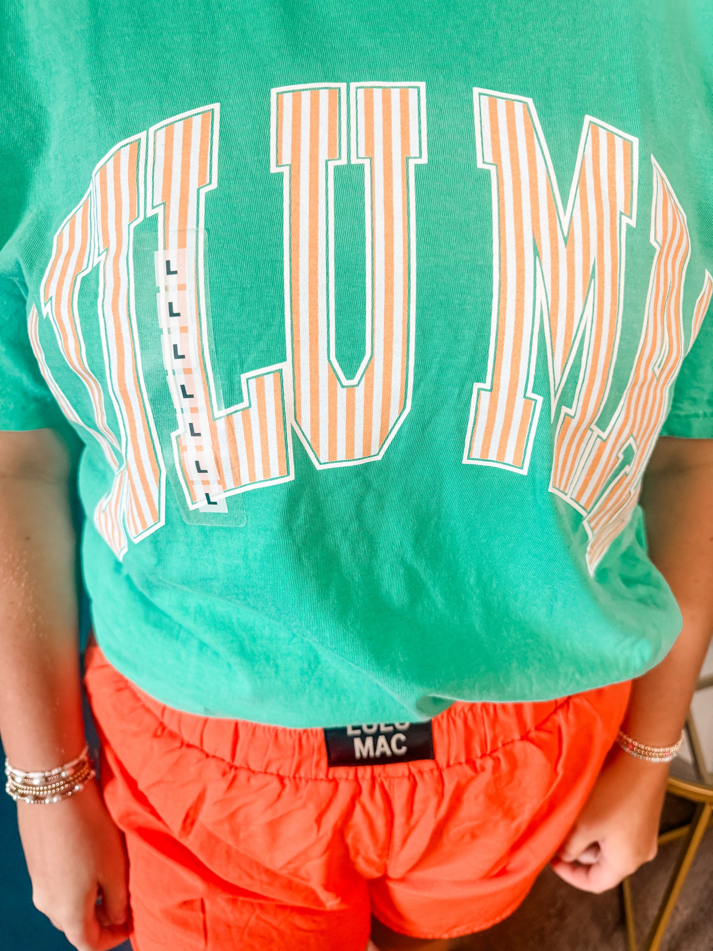 LULU MAC Creamsicle Stripe Comfort Colors Tee