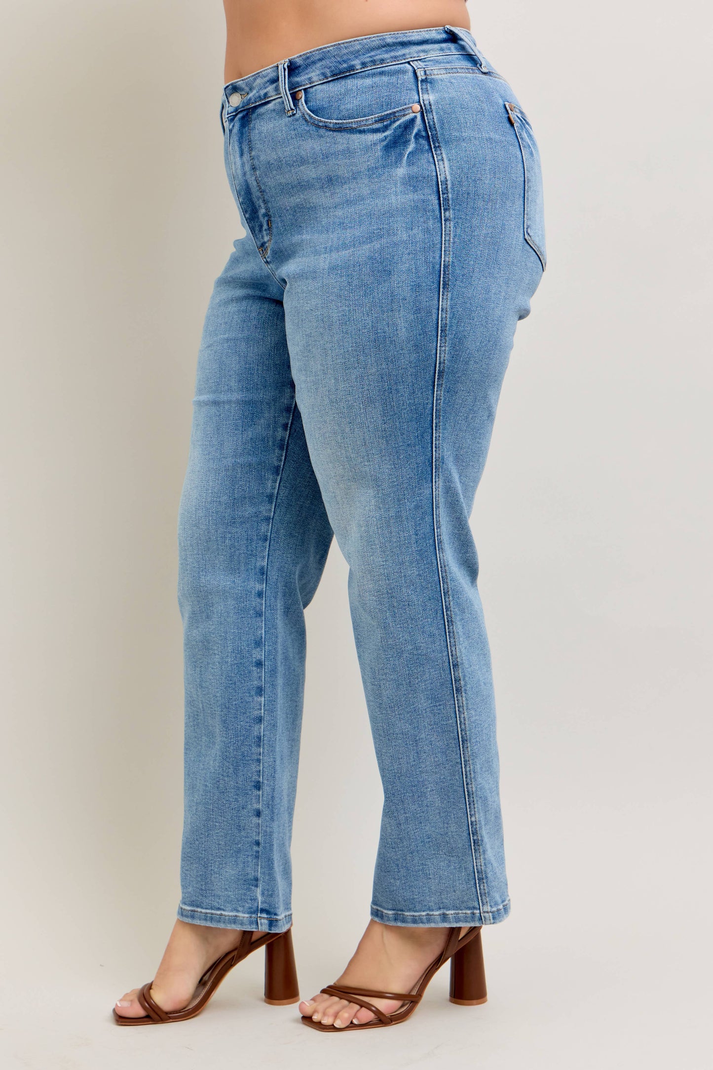 Tummy Control Vintage Wash Straight