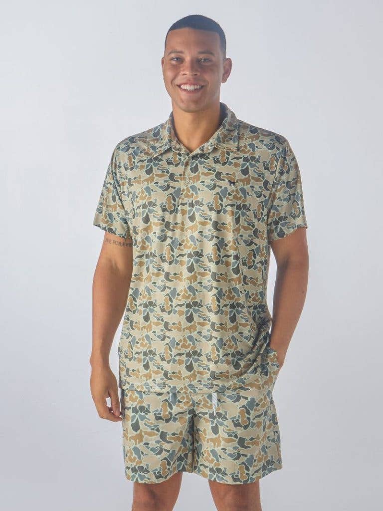 Old School Camo Polo