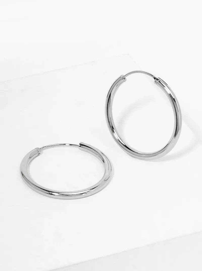 14K-Gold-Dipped 30mm Endless Hoop Earrings
