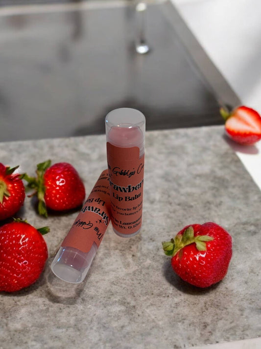 Strawberry Lip Balm, Trendy Lip Balm, Fruity Lip Balm