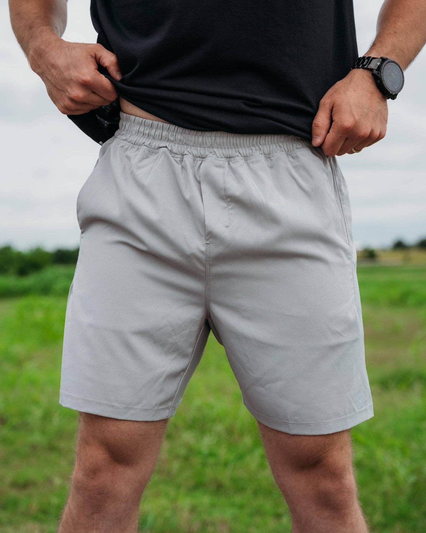 Grey Elite Training Shorts