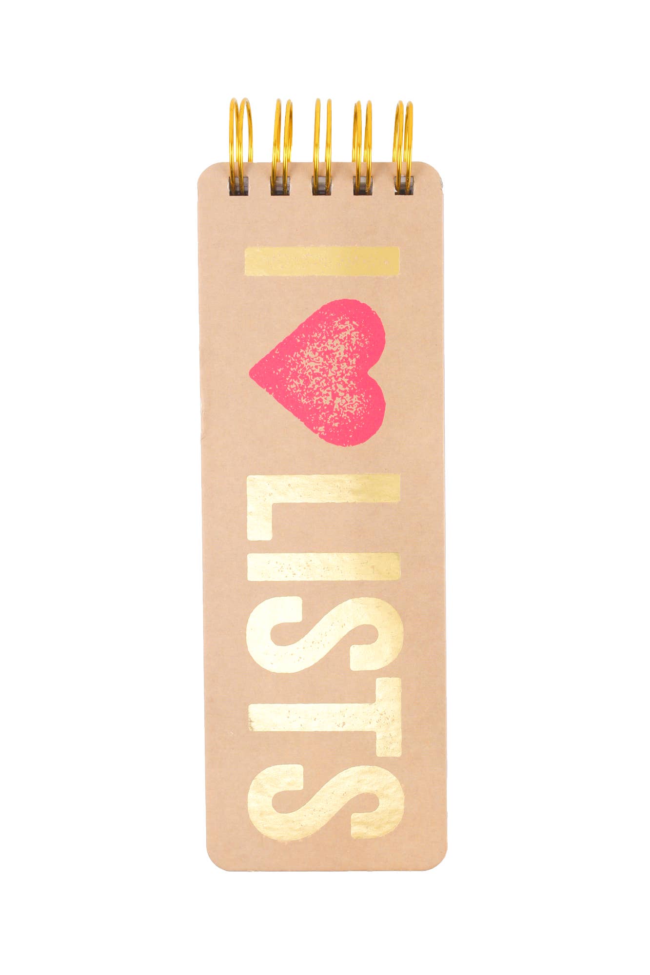 Spiral Memo Notepad "I Heart Lists"