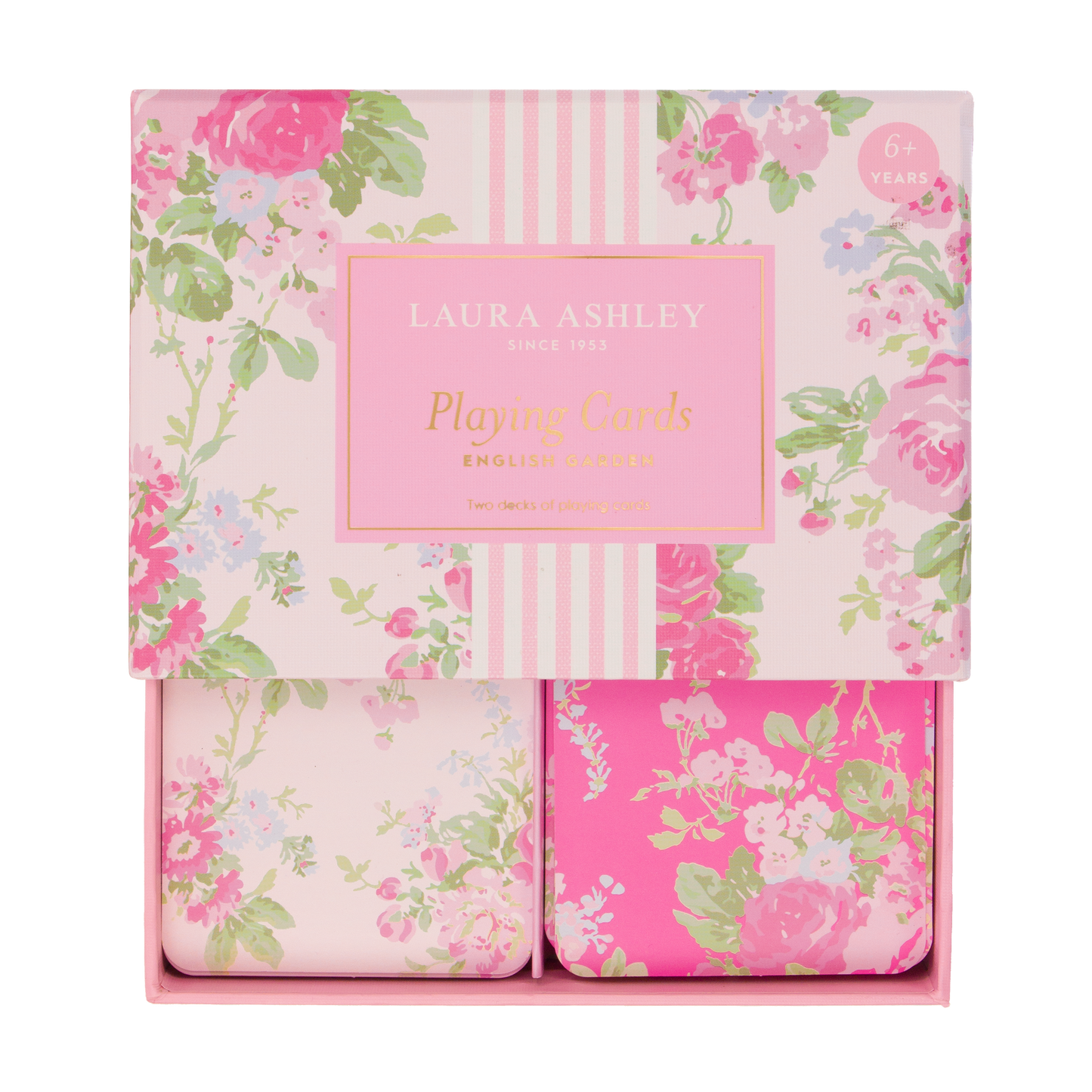 Laura Ashley English Garden Set of 2 Playing Cards