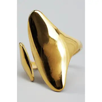 18K Gold Oval Ring