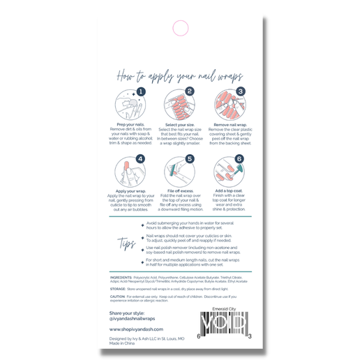 Bright Sky | Solid Sky Blue Nail Polish Sticker Set