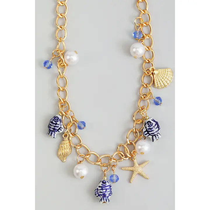 Fish Pearl Necklace