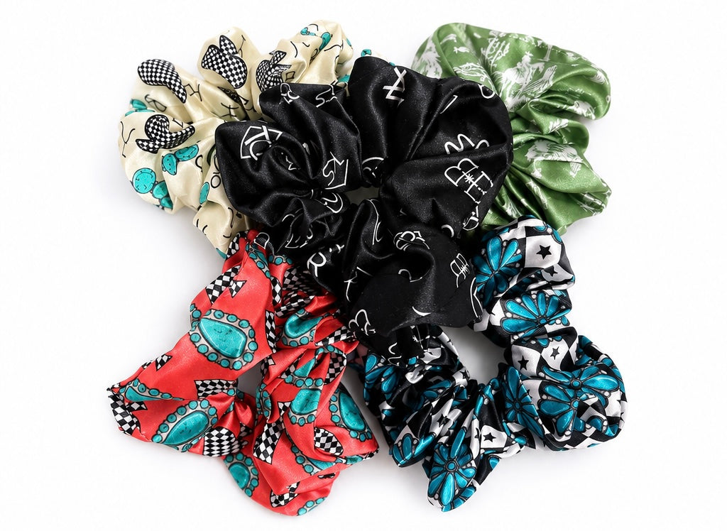 Western Satin Scrunchies