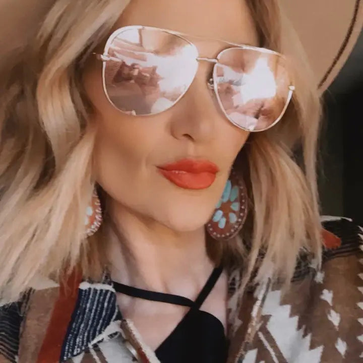 Gold Aviator Glasses