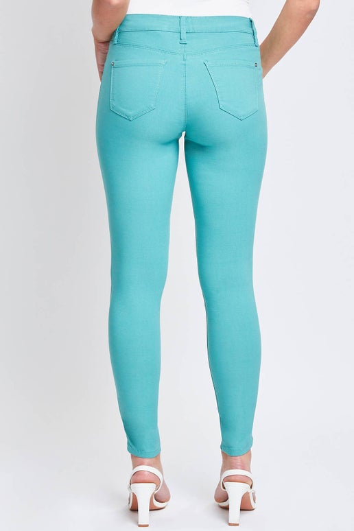 Hyperstretch Mid-Rise Skinny Jean: XL, Junior, Sea Green