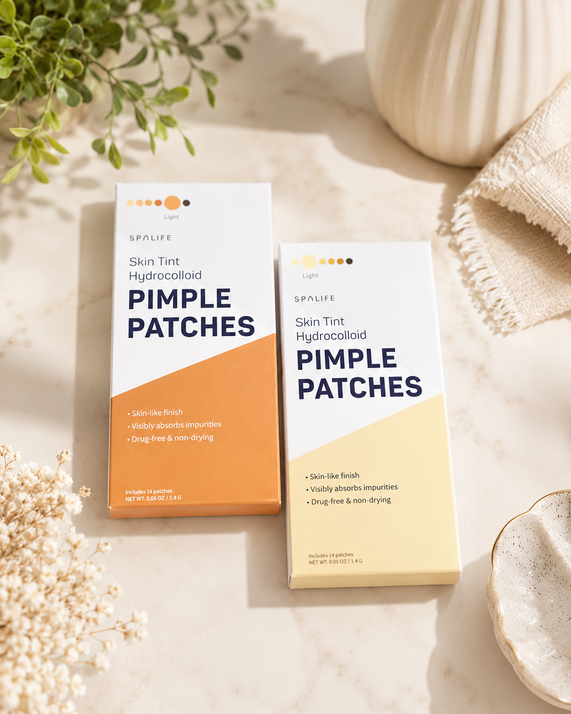 Skin Tint Hydrocolloid Pimple Patches