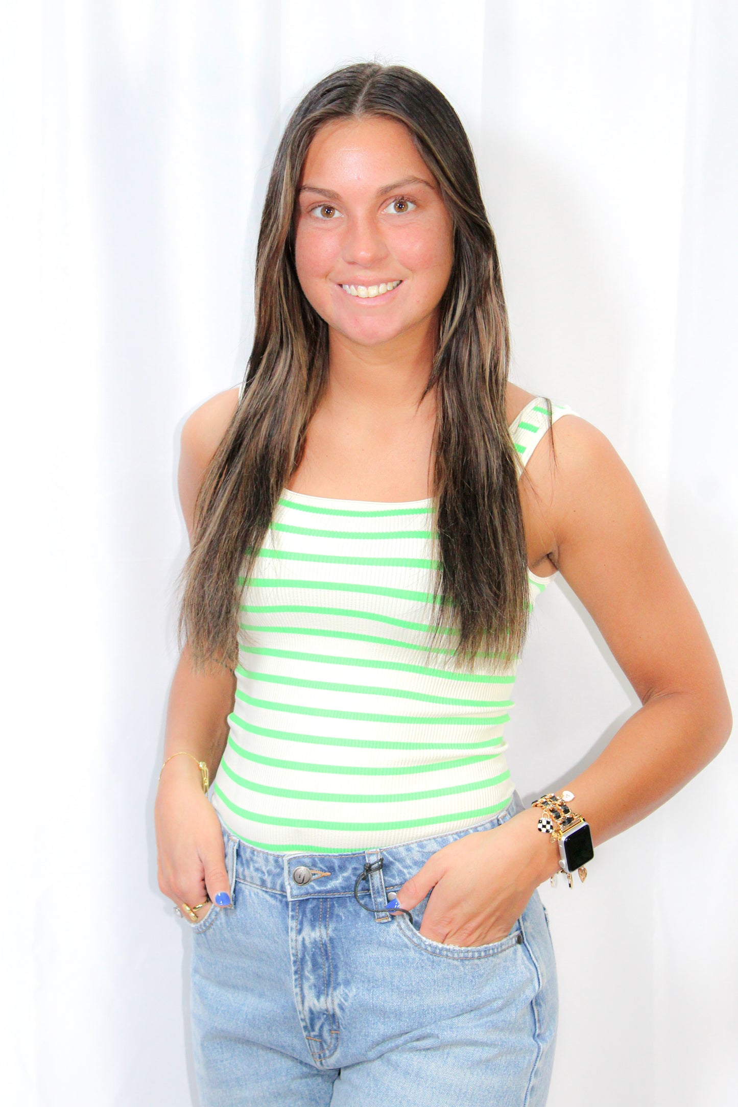 Seamless Ribbed Bodysuit : Apple Green