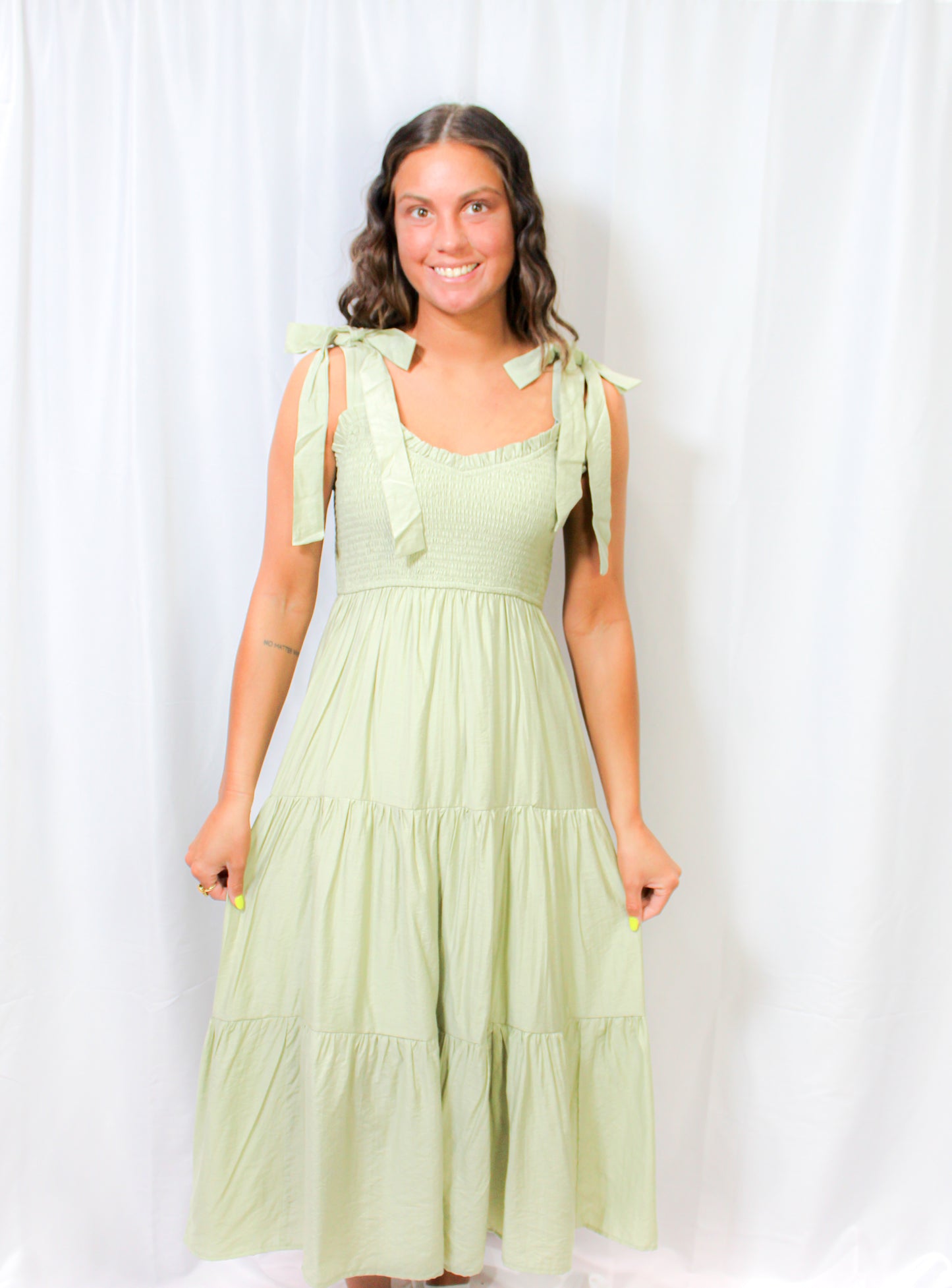 Sweetheart Maxi Dress- LIGHT SAGE