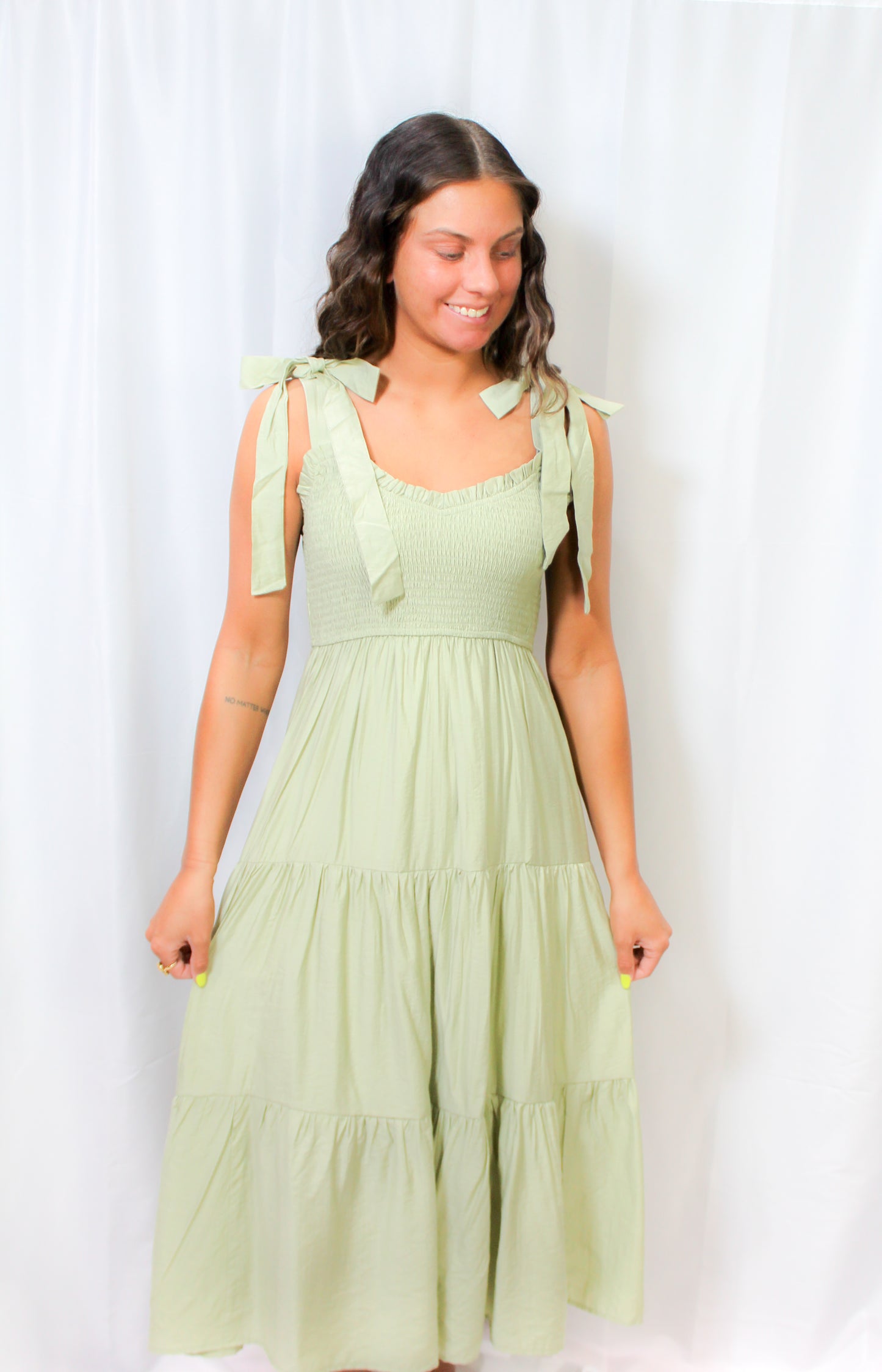 Sweetheart Maxi Dress- LIGHT SAGE